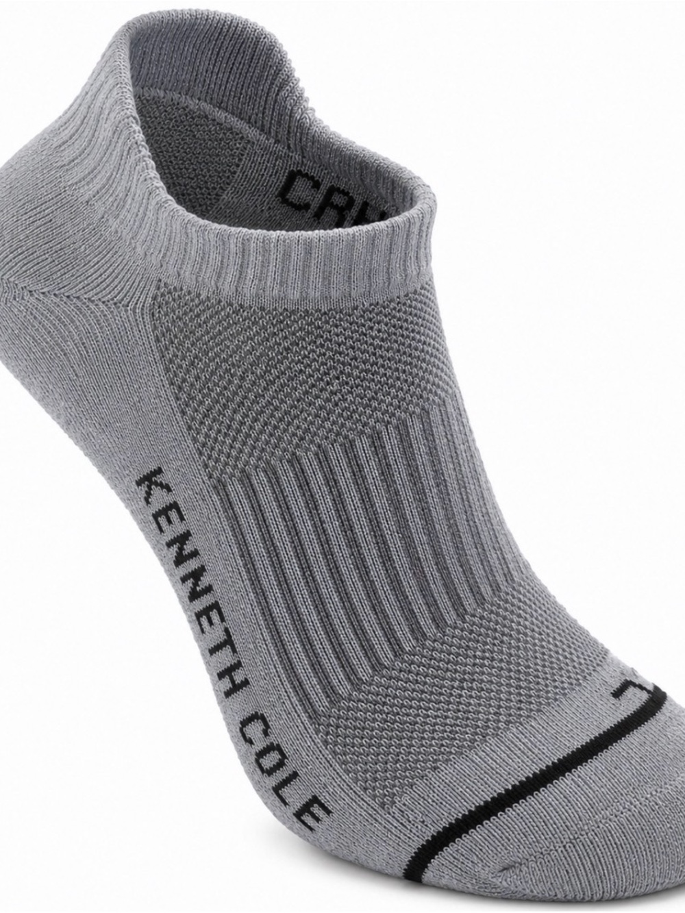 KENNETH COLE Light Gray Low-Cut Athletic Ankle Socks